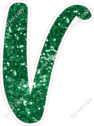 CU 23.5" Individuals - Green Sparkle V