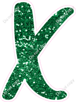 CU 23.5" Individuals - Green Sparkle X