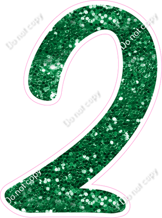 CU 23.5" Individuals - Green Sparkle 2