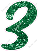 CU 23.5" Individuals - Green Sparkle 3