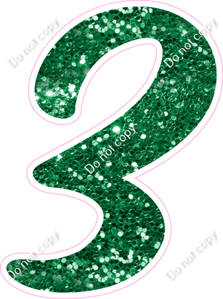 CU 23.5" Individuals - Green Sparkle 3