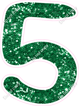 CU 23.5" Individuals - Green Sparkle 5