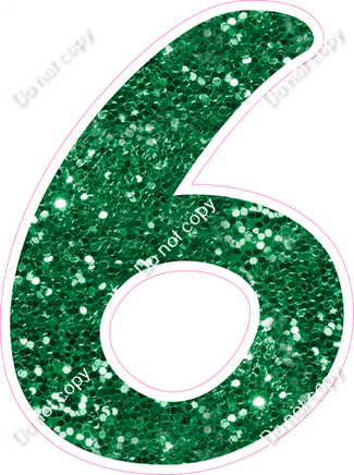 CU 23.5" Individuals - Green Sparkle 6