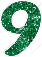 CU 23.5" Individuals - Green Sparkle 9