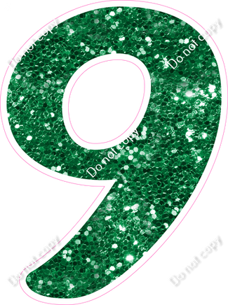 CU 23.5" Individuals - Green Sparkle 9