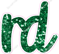 CU 23.5" Individuals - Green Sparkle RD