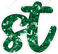 CU 23.5" Individuals - Green Sparkle ST