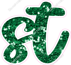 CU 23.5" Individuals - Green Sparkle ST