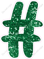 CU 23.5" Individuals - Green Sparkle #