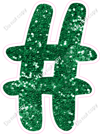 CU 23.5" Individuals - Green Sparkle #