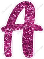 CU 23.5" Individuals - Hot Pink Sparkle A
