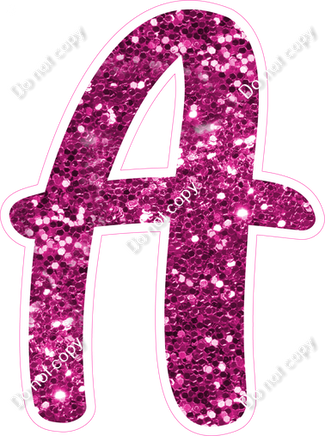 CU 23.5" Individuals - Hot Pink Sparkle A