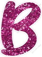 CU 23.5" Individuals - Hot Pink Sparkle B