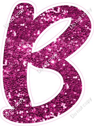 CU 23.5" Individuals - Hot Pink Sparkle B