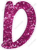 CU 23.5" Individuals - Hot Pink Sparkle D