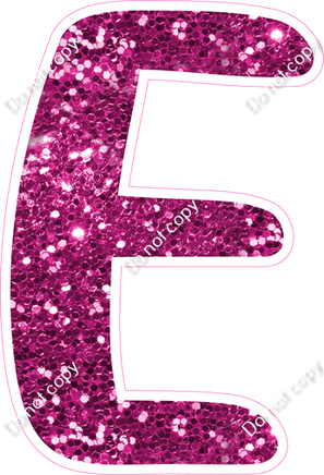 CU 23.5" Individuals - Hot Pink Sparkle E