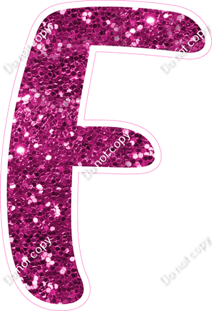 CU 23.5" Individuals - Hot Pink Sparkle F