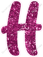 CU 23.5" Individuals - Hot Pink Sparkle H
