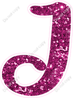 CU 23.5" Individuals - Hot Pink Sparkle J