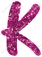 CU 23.5" Individuals - Hot Pink Sparkle K