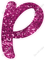 CU 23.5" Individuals - Hot Pink Sparkle P