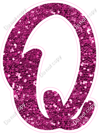 CU 23.5" Individuals - Hot Pink Sparkle Q
