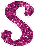 CU 23.5" Individuals - Hot Pink Sparkle S