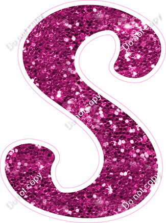 CU 23.5" Individuals - Hot Pink Sparkle S