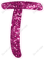 CU 23.5" Individuals - Hot Pink Sparkle T