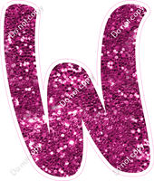 CU 23.5" Individuals - Hot Pink Sparkle W