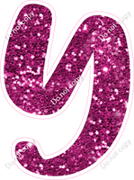 CU 23.5" Individuals - Hot Pink Sparkle Y