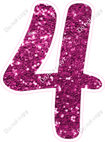 CU 23.5" Individuals - Hot Pink Sparkle 4