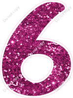 CU 23.5" Individuals - Hot Pink Sparkle 6