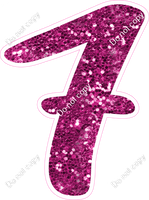 CU 23.5" Individuals - Hot Pink Sparkle 7