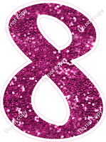 CU 23.5" Individuals - Hot Pink Sparkle 8