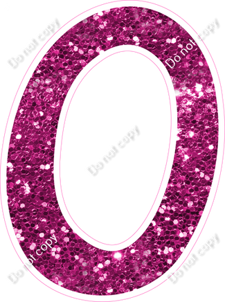 CU 23.5" Individuals - Hot Pink Sparkle