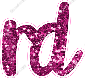 CU 23.5" Individuals - Hot Pink Sparkle RD