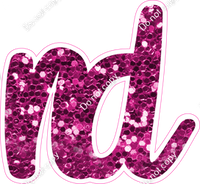 CU 23.5" Individuals - Hot Pink Sparkle ND