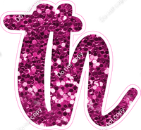 CU 23.5" Individuals - Hot Pink Sparkle TH