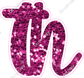 CU 23.5" Individuals - Hot Pink Sparkle TH