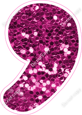 CU 23.5" Individuals - Hot Pink Sparkle Apostrophe