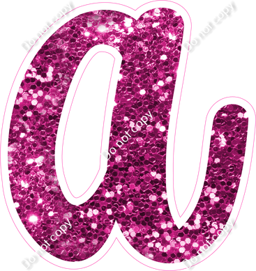 CU 23.5" Individuals - Hot Pink Sparkle a