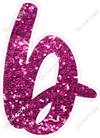 CU 23.5" Individuals - Hot Pink Sparkle b