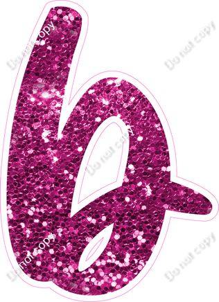 CU 23.5" Individuals - Hot Pink Sparkle b