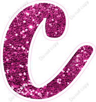CU 23.5" Individuals - Hot Pink Sparkle c