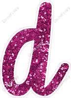 CU 23.5" Individuals - Hot Pink Sparkle d