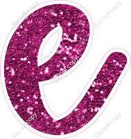 CU 23.5" Individuals - Hot Pink Sparkle e