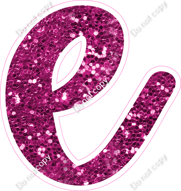 CU 23.5" Individuals - Hot Pink Sparkle e