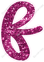 CU 23.5" Individuals - Hot Pink Sparkle f