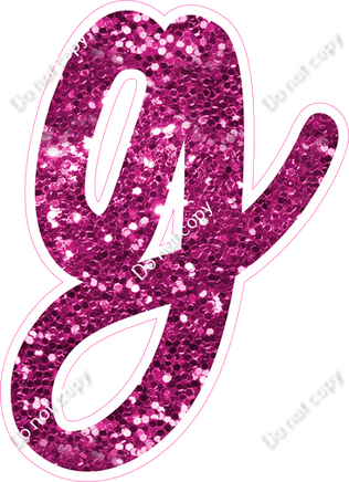 CU 23.5" Individuals - Hot Pink Sparkle g